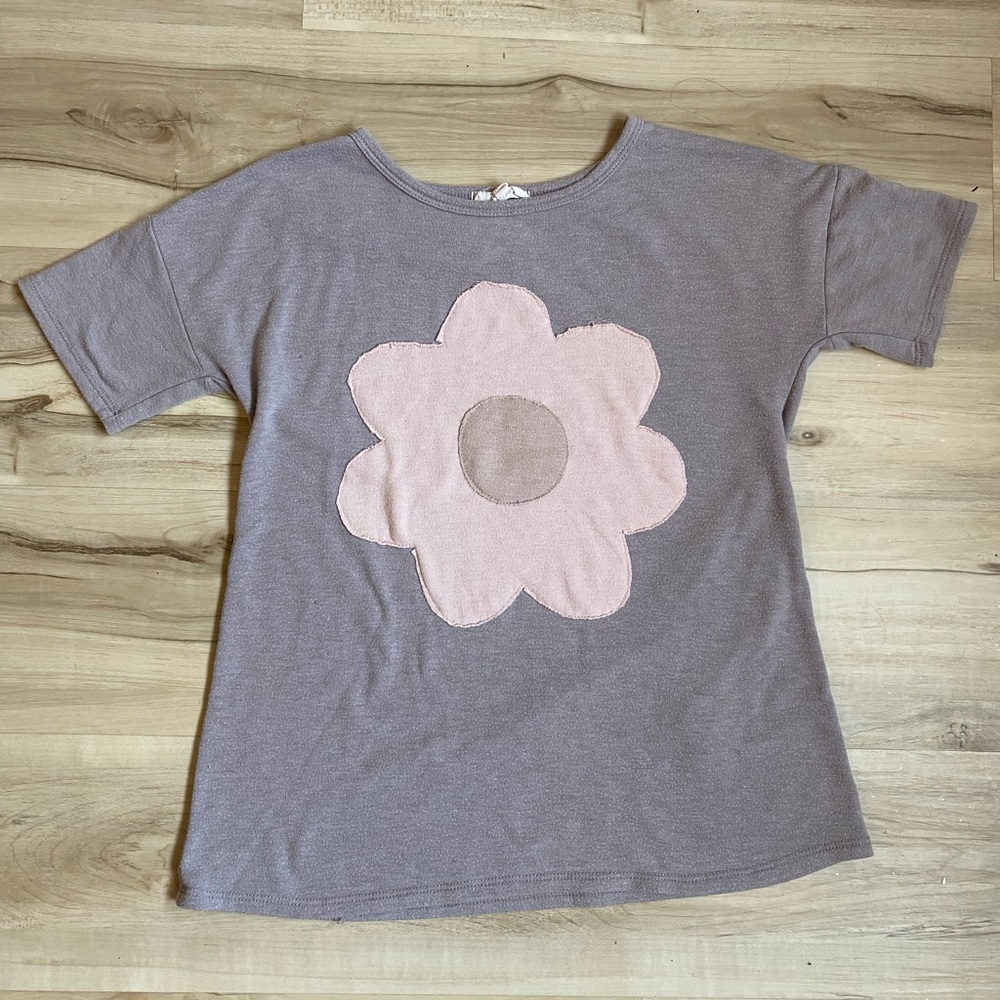 Flower Grey Shirt